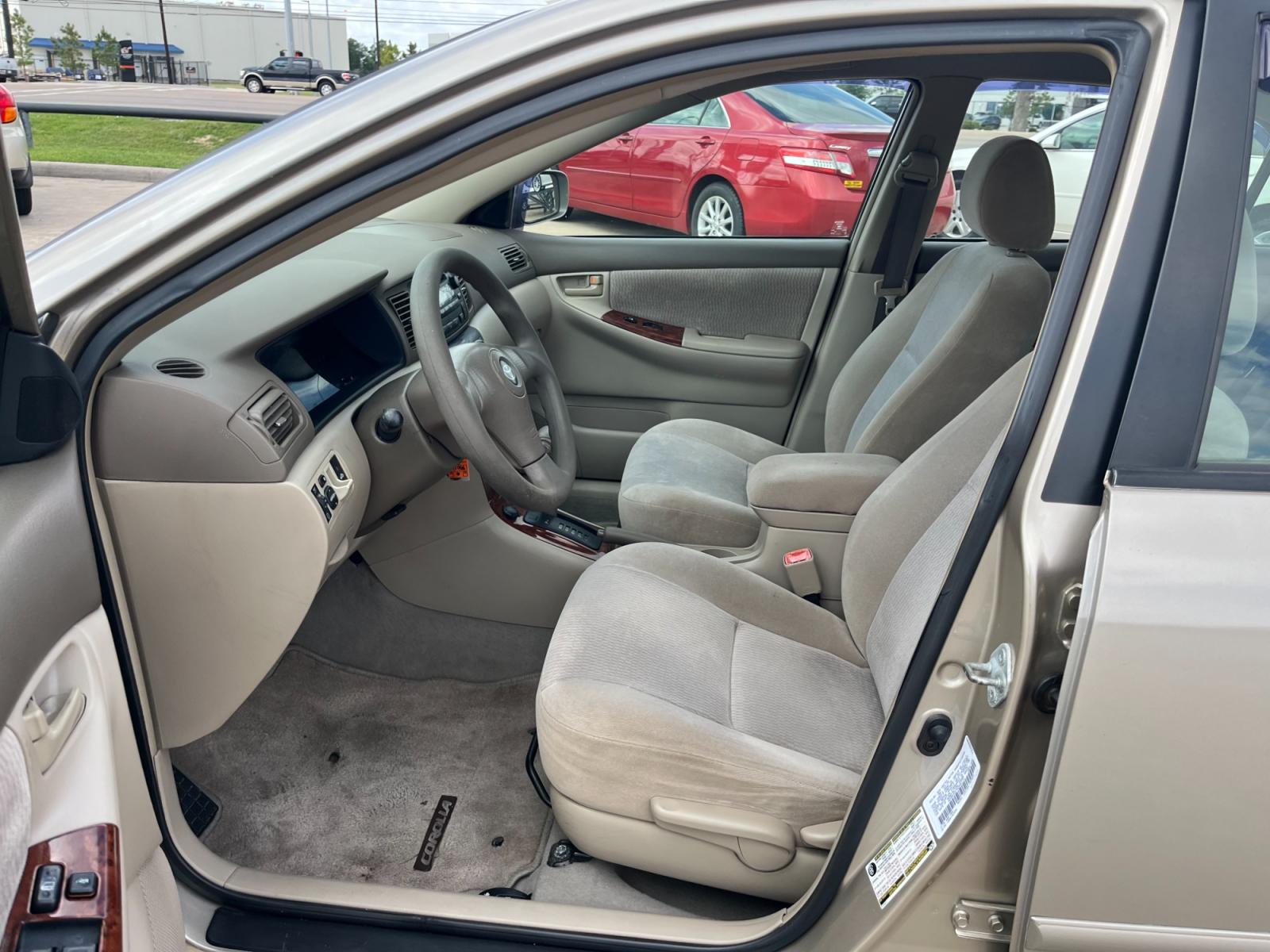 2005 GOLD /TAN Toyota Corolla CE (1NXBR32E75Z) with an 1.8L L4 DOHC 16V engine, Automatic transmission, located at 14700 Tomball Parkway 249, Houston, TX, 77086, (281) 444-2200, 29.928619, -95.504074 - Photo #8